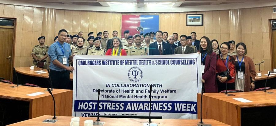 Stress Awareness Week programme was conducted at PHQ Kohima on May 26. (Photo Courtesy: CRIMHSC)